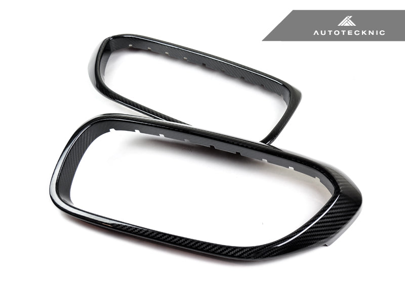 AUTOTECKNIC DRY CARBON FIBER FRONT GRILLE COVERS - G30 5-SERIES ATK-BM-0252