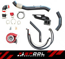 Load image into Gallery viewer, SPOOL PERFORMANCE BILLET MANIFOLD A90 SUPRA 2 PORT TOP MOUNT TURBOCHARGER KIT SP-A902P-TMTK-IFX900-NCC-NCO