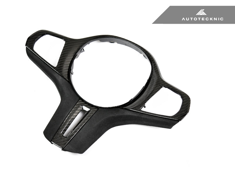 AUTOTECKNIC CARBON ALCANTARA STEERING WHEEL TRIM - G05 X5 | G06 X6 | G07 X7  ATK-BM-0282-LCI-S