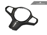 AUTOTECKNIC CARBON ALCANTARA STEERING WHEEL TRIM - G05 X5 | G06 X6 | G07 X7  ATK-BM-0282-LCI-S