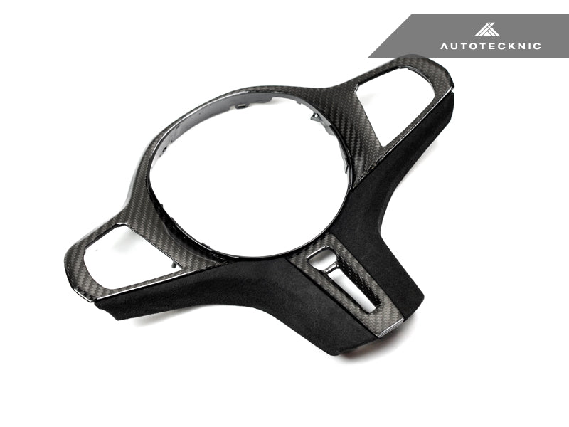 AUTOTECKNIC CARBON ALCANTARA STEERING WHEEL TRIM - G05 X5 | G06 X6 | G07 X7  ATK-BM-0282-LCI-S