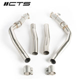 CTS TURBO C8 AUDI RS6/RS7 4.0T MID PIPES/RESONATOR DELETE  CTS-EXH-TP-0016