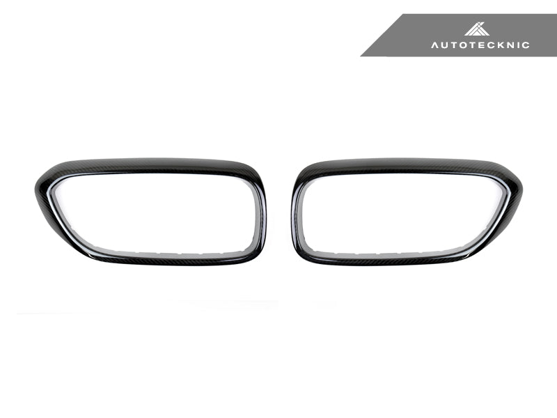 AUTOTECKNIC DRY CARBON FIBER FRONT GRILLE COVERS - G30 5-SERIES ATK-BM-0252