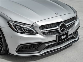 RW Carbon Mercedes W205 C63 C63S Coupe ED1 Style CF Front Lip mercw20520