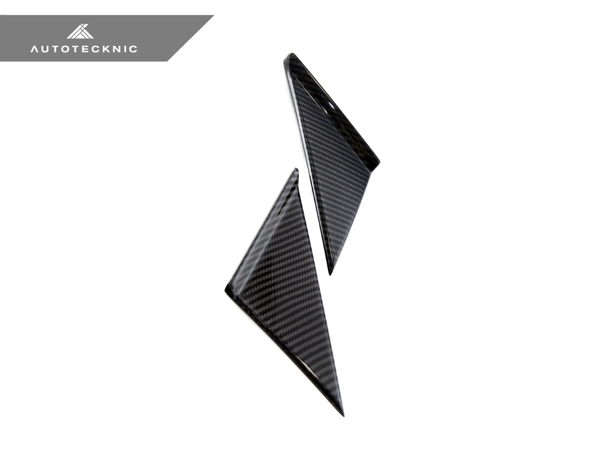 AutoTecknic Dry Carbon Side Mirror Wind Deflector Set - Porsche 992