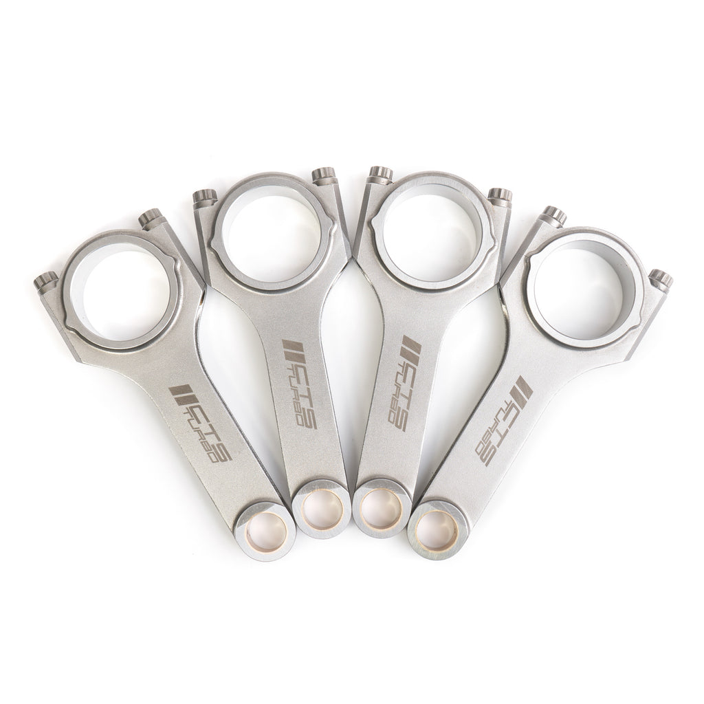 CTS TURBO CONNECTING RODS VW & AUDI 144×20 TAPERED RIFLE DRILLED | FITS MK5/B7 FSI 2.0T EA113 WITH STOCK PISTONS CTS-CRH-14420T