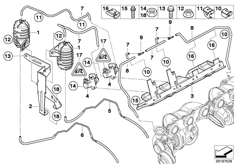 Pierburg N54 Turbocharger Boost Solenoid Valve (Pressure Converter) 11 74 7 626 350