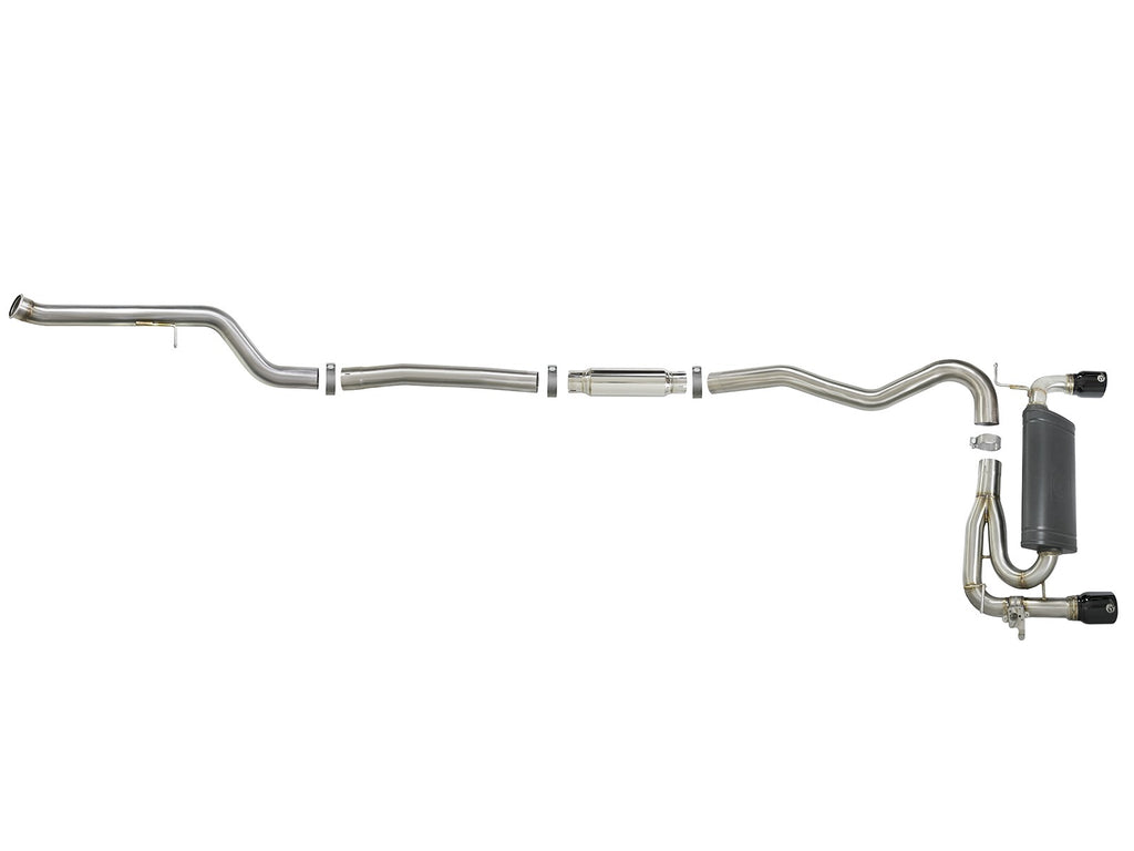 AFE Power MACH Force-Xp 3 IN to 2-1/2 IN 304 Stainless Steel Cat-Back Exhaust System 49-36340-B