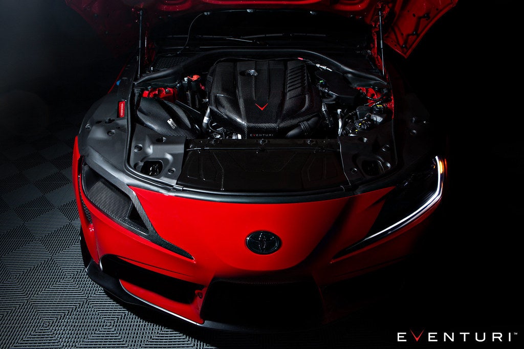 Eventuri Toyota A90 Supra Black Carbon Headlamp Race Duct EVE-A90-CF-HDP