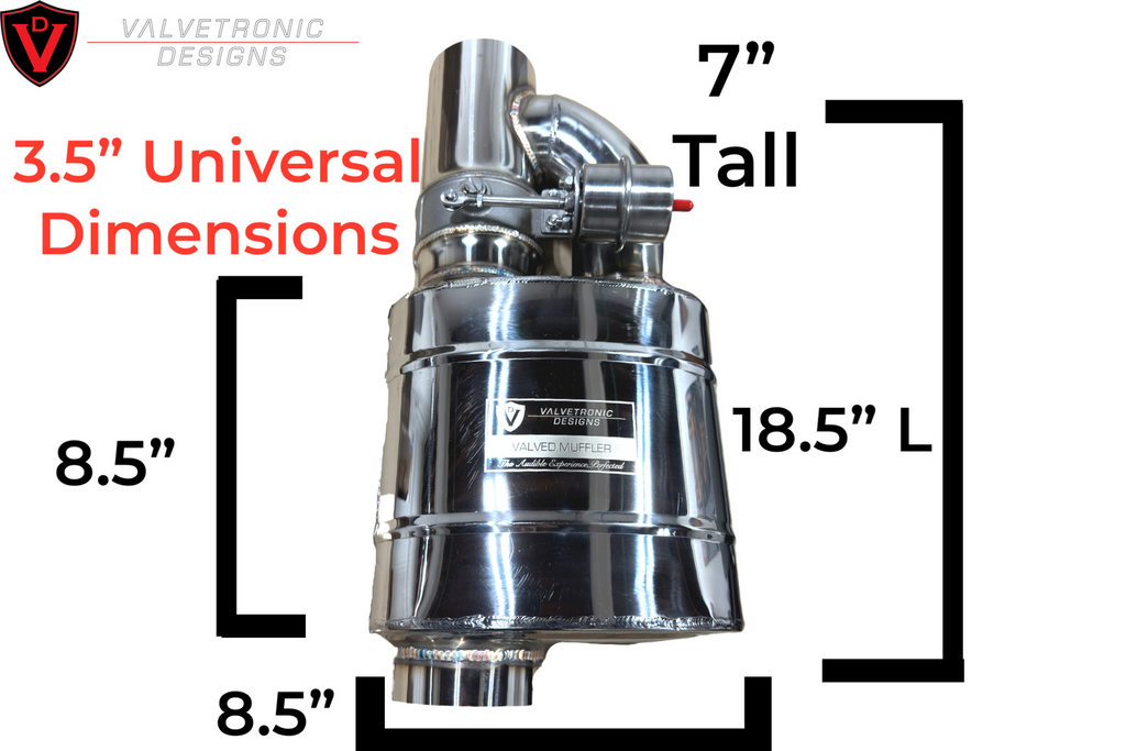 Valvetronic Designs UNIVERSAL VALVED MUFFLER KIT UVM.63MM