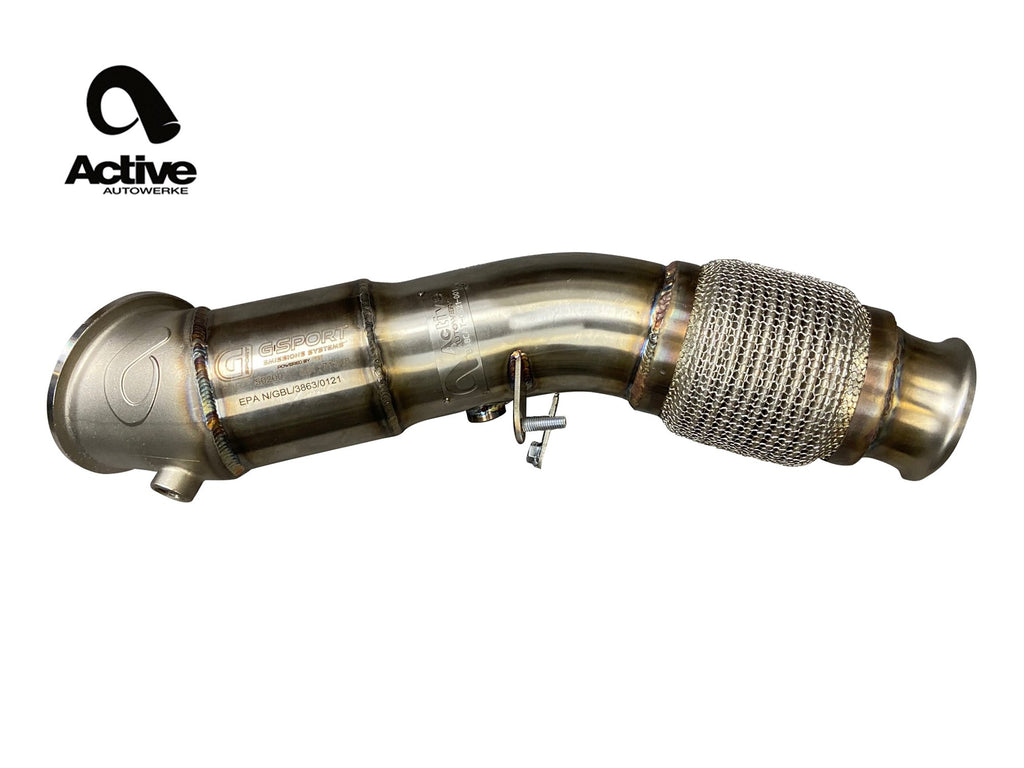 ACTIVE AUTOWERKE TOYOTA SUPRA MKV A91 2.0 B46 CATTED DOWNPIPE 11-566