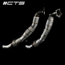 Load image into Gallery viewer, CTS TURBO AUDI C7/C7.5 S6/S7/RS7 4.0T CAST DOWNPIPE SET WITH HIGH FLOW CATS CTS-EXH-DP-0026-CAT