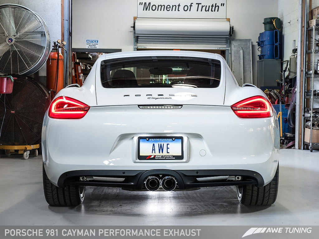 AWE PERFORMANCE EXHAUST FOR PORSCHE 981 CAYMAN