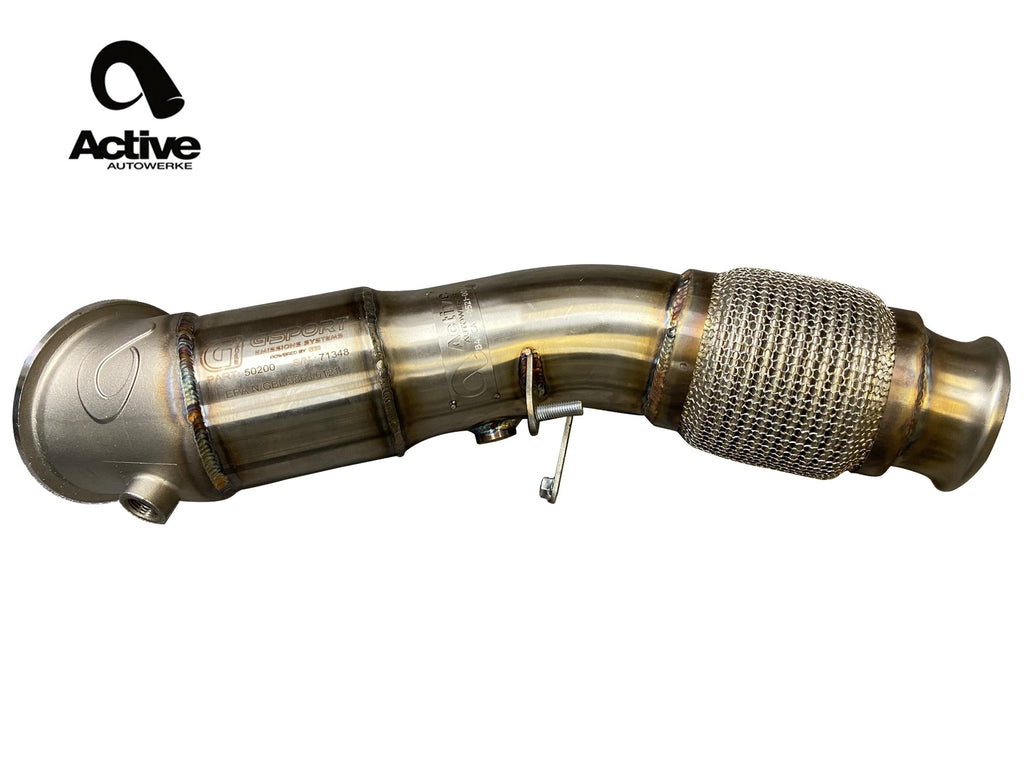 ACTIVE AUTOWERKE TOYOTA SUPRA MKV A91 2.0 B46 CATTED DOWNPIPE 11-566