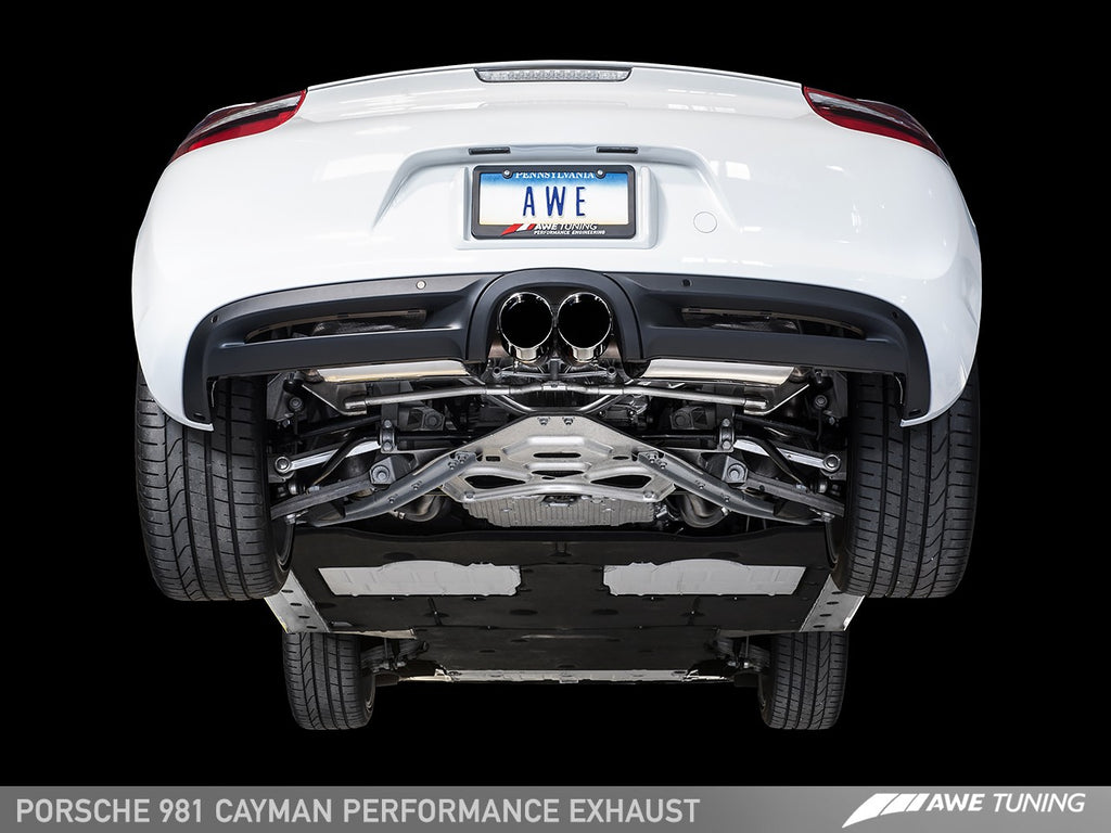 AWE PERFORMANCE EXHAUST FOR PORSCHE 981 CAYMAN 981-CAYMAN-EXH