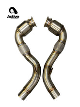 Load image into Gallery viewer, Active Autowerke BMW S63 N63 CATTED DOWNPIPES | V8 BMW X5 M AND X6 M X5 X6 550I 650I 11-041