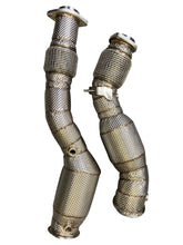 Load image into Gallery viewer, Active Autowerke BMW S58 F97/F98 X3M/X4M Downpipes w GESI CAT 11-070