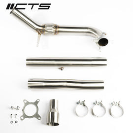 CTS TURBO MK6 GOLF R 2.0T, MK2 AUDI TT QUATTRO/TT-S 2.0T, 8P A3 QUATTRO/S3 2.0T RACE DOWNPIPE CTS-EXH-DP-0003
