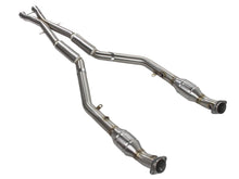 Load image into Gallery viewer, AFE Power MACH Force-Xp X-Pipe 2-1/2 IN 304 Stainless Steel w/ Cat & Resonator 49-36321-1