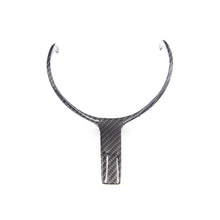 Load image into Gallery viewer, R44 BMW M SPORT STEERING WHEEL TRIM INSERT IN GLOSS CARBON FIBRE