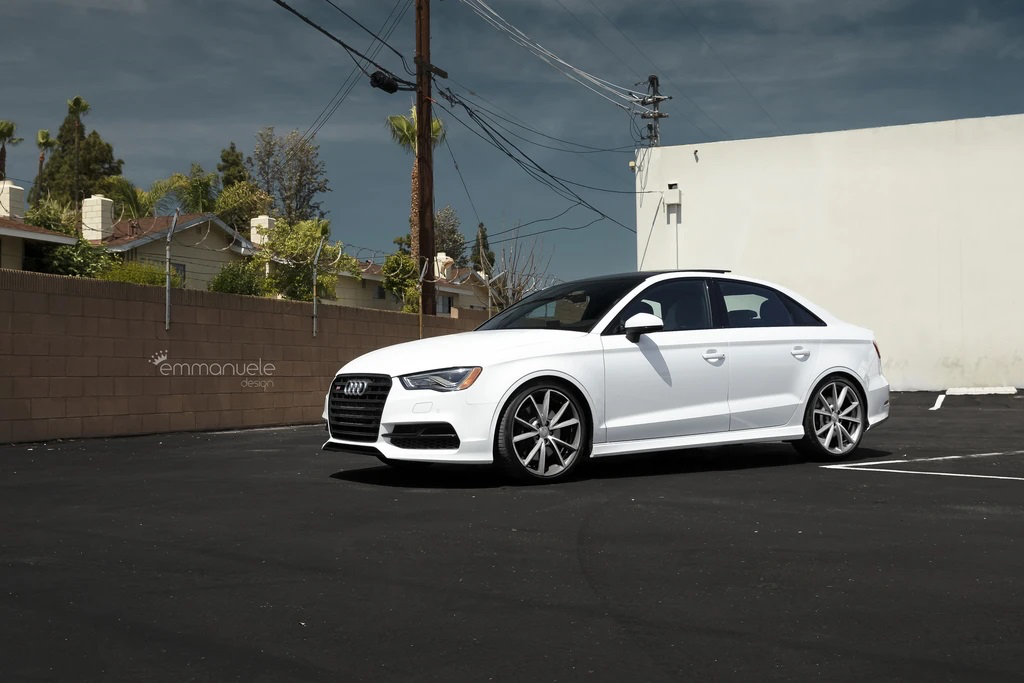 EMMANUELE DESIGN VW MK7/AUDI 8V LOWERING SPRING KIT WITH REAR SPRING PADS (MQB GOLF, GTI, GOLF R, A3, S3) EMD-MQB-LS