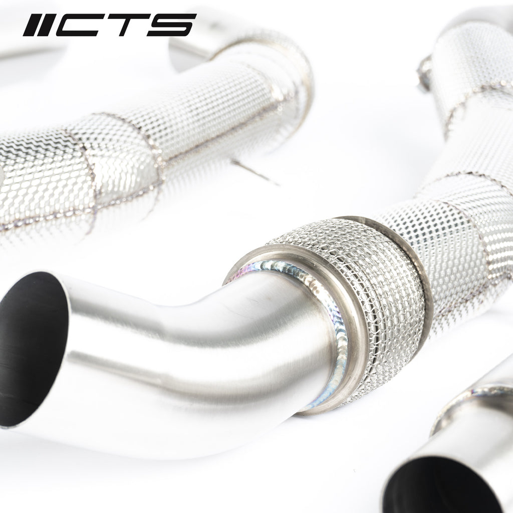 CTS TURBO AUDI C7/C7.5 S6/S7/RS7 4.0T CAST DOWNPIPE RACE SET CTS-EXH-DP-0026