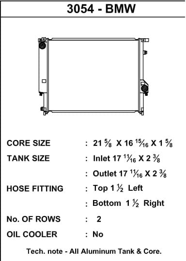 CSF Radiators All Aluminium High-Performance Radiator (CSF #3054)