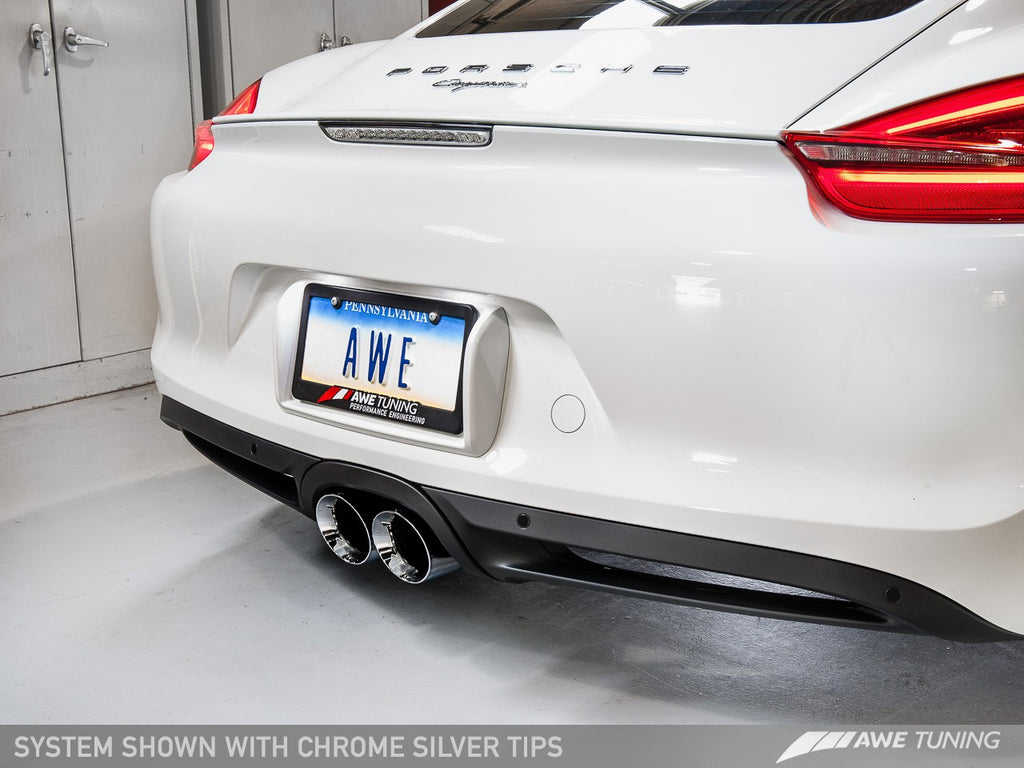 AWE PERFORMANCE EXHAUST FOR PORSCHE 981 CAYMAN