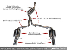 Load image into Gallery viewer, AWE TOURING EDITION EXHAUST SYSTEMS FOR AUDI B8.5 A4 2.0T