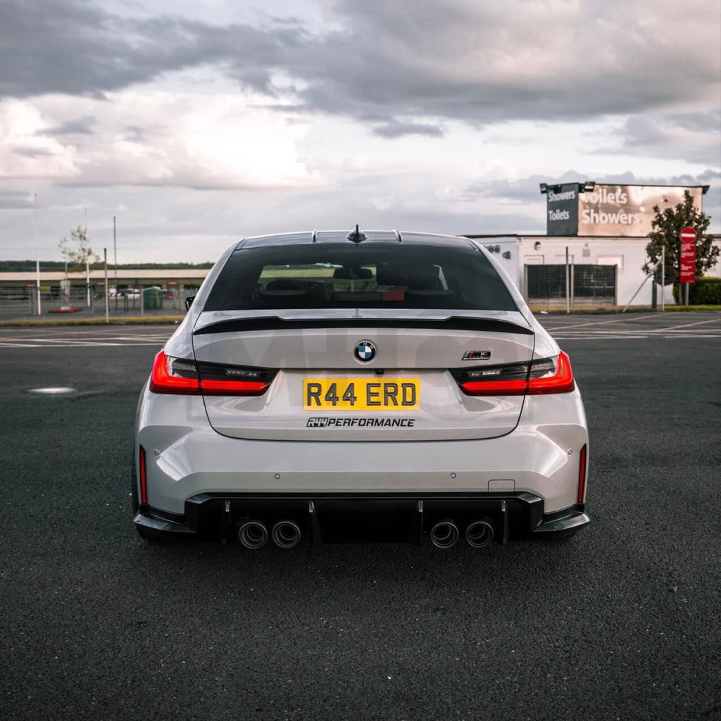 R44 Performance BMW M3 G80 CS STYLE SPOILER IN PRE PREG CARBON FIBRE