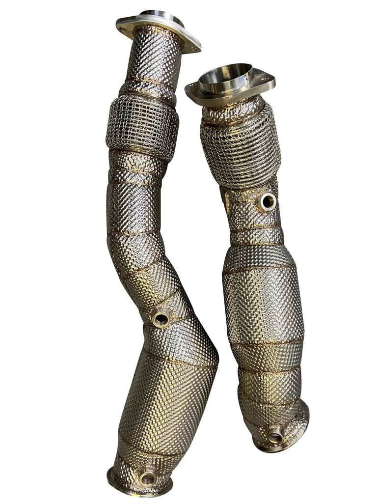 Active Autowerke BMW S58 F97/F98 X3M/X4M Downpipes w GESI CAT 11-070