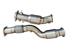 MAD BMW S58 CATTED DOWNPIPES M3 M4 G80 G82 G83 W/ FLEX SECTION MAD-2051