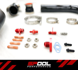 SPOOL PERFORMANCE BILLET MANIFOLD A91 SUPRA 6 PORT TOP MOUNT TURBOCHARGER KIT SP-A916P-TMTK-IFX900-NCC-NCO