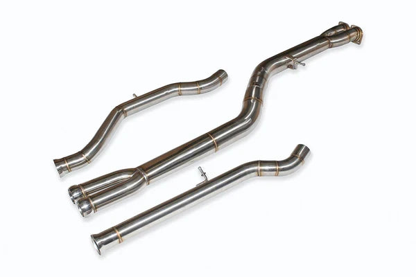 Active Autowerke F8X BMW M3 M4 Single Mid Pipe with F-Brace