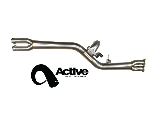 Active Autowerke F8X BMW M3 M4 Single Mid Pipe with F-Brace