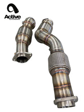 Load image into Gallery viewer, Active Autowerke BMW S58 G80 M3 G82 M4 G87 M2 Downpipes with Aflow CATs