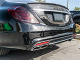 RW Carbon Mercedes W222 S63 Carbon Fiber Rear Diffuser mercw22202