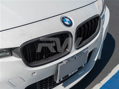 RW Carbon BMW F30/F31 Double Slat Carbon Fiber Grilles  bmwf30036