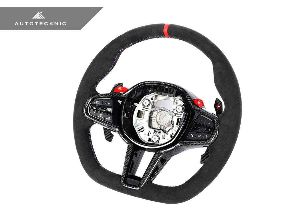 AUTOTECKNIC G8X LCI ALCANTARA STEERING WHEEL - G8X M2/ M3/ M4 ATK-BM-0389-H-NACC