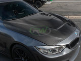 RW Carbon BMW F30/F32 GTS Style Carbon Fiber Hood bmwf30041