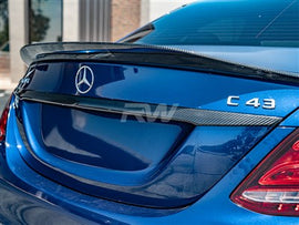 RW Carbon Mercedes W205 Sedan Carbon Fiber Trunk Trim Mercw20550