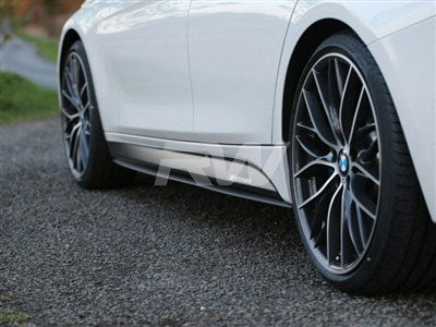 RW Carbon BMW F30 F31 Carbon Fiber Side Skirt Extensions bmwf30009