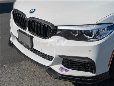 RW Carbon BMW G30 EC Style Carbon Fiber Front Lip Spoiler bmwg30011