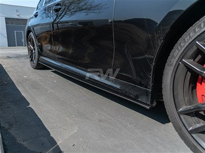 RW Carbon BMW G20 3 Series Carbon Fiber Side Skirt Extensions bmwg20023