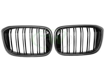 RW Carbon BMW G01 G02 F97 F98 Pre LCI Dual Slat CF Grilles bmwg01013