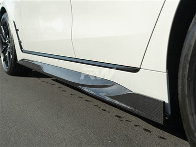 RW Carbon BMW G26 4-Series SQ Carbon Fiber Side Skirt Extensions bmwg2604