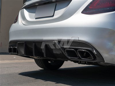 RW Carbon Mercedes W205 C63/C63S Sedan 19+ DTM CF Diffuser mercw20541