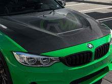 Load image into Gallery viewer, RW Carbon BMW F80 M3 / F82 F83 M4 GTS Style CF Hood bmwf8x024