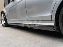 Load image into Gallery viewer, RW Carbon Mercedes W204 C63 DTM CF Side Skirt Extensions Mercw20443