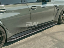 Load image into Gallery viewer, RW Carbon BMW G80 M3 RWS Carbon Fiber Side Skirt Extensions bmwg8005